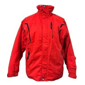 14 YEARS Descente, Red Hooded Ski Jacket EUC